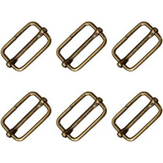 Milisten 100 Pcs Copper Loops Rollers Adjustable Loops for Bag Straps Slider Rod Connector Metal Loops