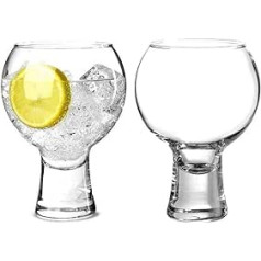 Ikonic Like Alternato Gin-Gläser, kurzstielig, 540 ml, Ballon Gin Spanish Copa, 2 Stück