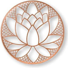 Graham & Brown Copper Lotus Blossom Metal Wall Art, Copper