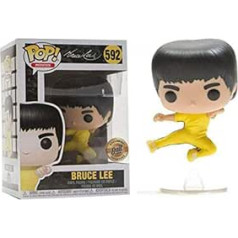 POP Bruce Lee Handmade Flying Kick Nunchaku Car Decoration (Color : A)