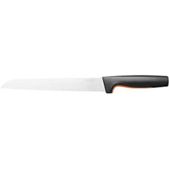 Fiskars Bread knife, functional shape, total length: 34 cm, Japanese stainless steel/plastic, 1057538