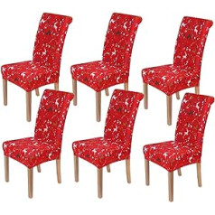 ‎Homaxy Homaxy Stretchy Chair Protector Cover Modern Universal Dining Chair Covers, Bi-Elastic Washable