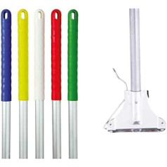 tecman Kentucky Aluminium Mop Handle with Clip - Red