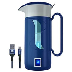 GOSOIT Water Filter Jug UV Water Filter Jug Air Purifier Water Purification Jug Dispenser Removes Chlorine Various Germs for Home Office and Emergency 1500 ml / 51 oz