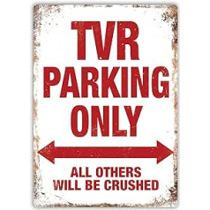 Cirrus TVR Parking – Metall Wandschild Aufschrift Kunst, Inspirierende