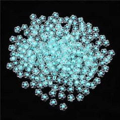 12 mm transparente Pflaumenblütenperlen in Perlen, handgewebtes Armband, Haarschnur, Perlenmaterial, DIY-Zubehör, Hellblau, 12 mm, 50 Stück