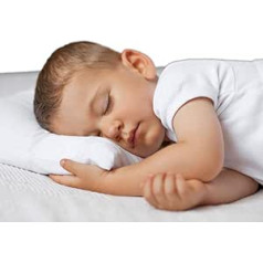 Natural 100% Latex Baby Pillow 30 x 50 cm - Cotton Pillowcase - Height 6.5 cm