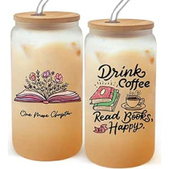Tikem Kitch Book Lovers Gifts - Book Club Gifts for Readers Women - Book Gifts for Book Lovers Birthday - Christmas Gifts for Librarians, Bookworms - 16oz Coffee Mug with