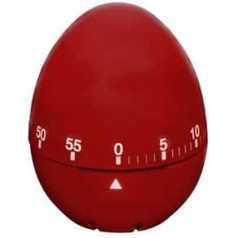 Kitchen Craft Colourworks Timer - Mechanical - Egg - Red by Kitchen Craft Colourworks