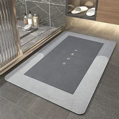 YeahBoom Super Absorbent Floor Mat, Dirt-Repellent Floor Mat for the Bathroom, Memory Foam Bath Mat Set, Microfibre Bath Mat, Shower Mat, Non-Slip, Microfibre Bath Mats