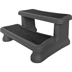 CANADIAN SPA CO. Universal Hot Tub Staircase 2 Steps 40 x 72 x 52 cm Entry Aid Pool Non-Slip and Portable Whirlpool Accessories