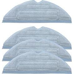 WANGCL 4 Pack Vacuum Cleaner Replacement Mop Pads for Ro-Borock S7 S7+ T7S T7S Plus Accessories Reusable Wet Microfiber Soft Pad