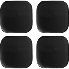 Garden Chair Cushions, Chair Pads, Seat Pads for Dining Chairs, Cover Indoor Outdoor Seat Pad Cushions, for Your Living Room, Patio, Car and More (Round Pack of 4, Black