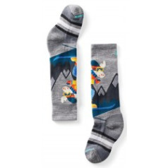 Zeķes Kids WINTERSPORT Full Cushion Mountain Moose Pattern OTC Socks XS Light Grey