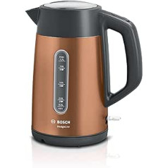 Bosch TWK4P439GB Wireless 1.7 Litre Kettle, Stainless Steel, Copper