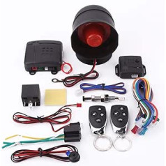 Vehicle Security System with 2 Remote Controls Car Alarm Security Protection System Keyless Entry Car Alarm Universal Burglar Alarm Protection