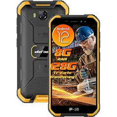 Ulefone Armor X6 Pro Android 12 Outdoor Mobile Phone Without Contract 8G + 32GB ROM/SD-128GB 4000mAh Display 5 Inch Outdoor Smartphone Camera 13MP + 5MP Smartphone 2023 IP68 Phone NFC Orange