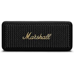 Marshall Emberton II Bluetooth Portable Speaker, Wireless, Water Resistant - Black and Brass