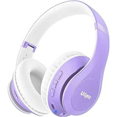 Uliptz Wireless Bluetooth Headphones, 65 Hours Playtime, 6 EQ Sound Modes, HiFi Stereo Over-Ear Headphones with Microphone, Foldable Bluetooth 5.3 Headphones for Travel/Office/Mobile Phone/TV/PC