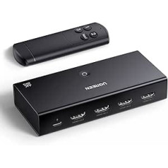 UGREEN HDMI 2.0 Switch 4K @ 60Hz HDMI Splitter 3 in 1 Out HDMI Switch with Remote Control Compatible with PS5/4, Xbox, Apple TV, Blu-Ray, TV, Monitor