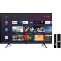 STRONG SRT32HC5433 32 Inch (80 cm) Android HD LED Smart TV with Triple Tuner (HDTV, Netflix, Google Voice Control, HDMI, USB, EPG, CI+, Hotel Mode, DVB-T/T2/C/S2, Freenet), Black