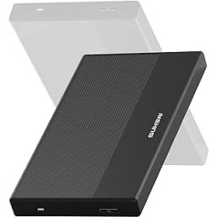 SUHSAI 500GB External Hard Drive Backup Drive USB 3.0 High Speed Data Transfer Hard Drive Compatible with Mac Laptop Desktop Game Console (Black)
