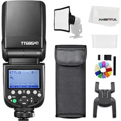 Godox TT685IIF 1/8000s HSS GN Speedlite Flash TTL TCM Efficient Conversion Function Built-in GODOX 2.4G X System Receiver (TT685IIF for Fuji)
