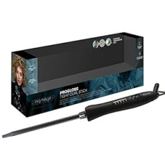 Revamp Progloss Tight Curl Stick - Thin Corkscrew Curling Iron for Small to Medium Curls, Corkscrew Curls or Afro Curls with Ceramic Ion Coating for Frizz-free Hair