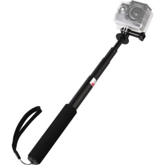 Teleskopisks Selfie stick ar turētāju sporta kamerai