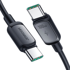 USB-C — USB-C kabelis 100 W 1,2 m melns