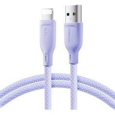 Kabelis iPhone Multi-Color Series USB-A - Lightning 3A 1m violets