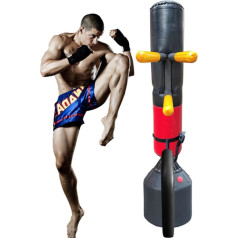 Wing Chun Dummy for Martial Arts, Artificial Man Made of Wood Training Device, Portable Wing Chun Dummy, for Tree or Soft Objects