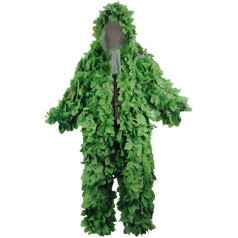 MiOYOOW Ghillie Suit 3D Leaf Camouflage Suit Hunting Suits for Hunting Concealed Party Decoration