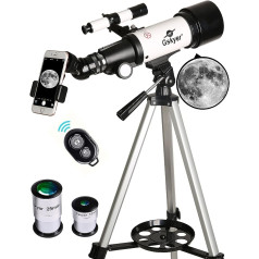 Gskyer Telescope, 70 mm Opening 400 AZ-Mount Astronomical Refractions for Children and Beginners Travel Telescope Adults, D-70400