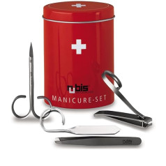 Rubis Swiss Box - Nail Care Set in Gift Box - Manicure Set with Tweezers, Nail Clippers, Nail Scissors, Nail Arrows - Nail Set