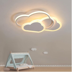 YUEEU LED Ceiling Light Children's Room Lamp Ceiling 42 cm Cloud Ceiling Light Bedroom Children's Lamp 32 W Warm White 3000 K Creative Ceiling Lights Wall Light for Baby Room Living Room Children's