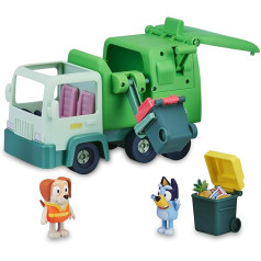 Bluey - Garbage Truck, Toy Truck Drawing Series, Puppy Figure and Accessories, Educational Game about Recycling, for Boys and Girls from 3 Years, Famous (BLY44010)