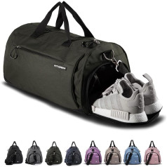 Fitgriff® Sports Bag, Travel Bag, with Shoe Compartment & Wet Compartment – Men’s & Women’s Fitness Bag – Bag for Sports, Fitness, the Gym – Travel Bag & Duffel Bag