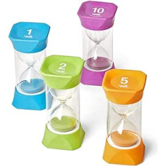 Learning Resources 93070 Jumbo Sand Timer Set, Multi-Colour