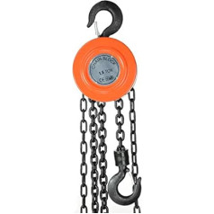 Pro-Lift-Tools 1500 kg Chain Hoist 3 m Lifting Height Ratchet Pulley Hand Chain Pulley 1500 kg Crane Chain Lever 1.5 t
