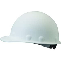 Fibre-Metal by Honeywell P2ARW01A000 Super Eight Ratchet Fiber Glass Cap Style Hard Hat, White by Honeywell