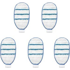 Zealing 5pcs Microfibre Replacement Cleaning Pad for Black & Decker Steam Mop FSM1610 1630 CL30 4MM15