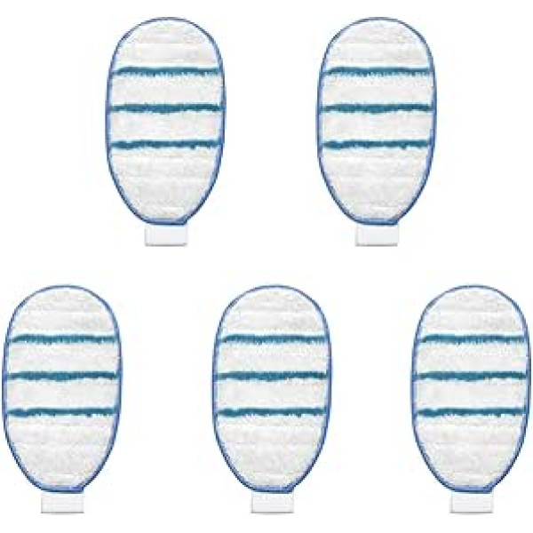 Zealing 5pcs Microfibre Replacement Cleaning Pad for Black & Decker Steam Mop FSM1610 1630 CL30 4MM15
