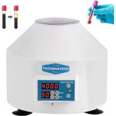 YUCHENGTECH Centrifuge 6 x 20 ml Laboratory Centrifuge LCD Table Centrifuge 4000 rpm 0-99 min Timing 1790XG for 5/7/10 ml Centrifuge Tube 220 V
