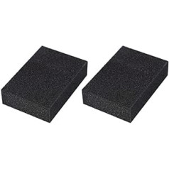 Sourcing Map 2 x Black Scratch Resistant Scouring Pads 4