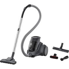 Electrolux EC41-4T 900 258 317 Ease C4 Bagless Vacuum Cleaner, Steel, Black