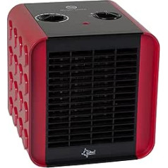 SUNTEC PTC Fan Heater Heat Block - Quiet Electric Heater, 1500 Watt, Electric Heater, 3 Heat Settings, Red/Black Electric Heater, Electric Heat Heater for Bedroom, Living Room