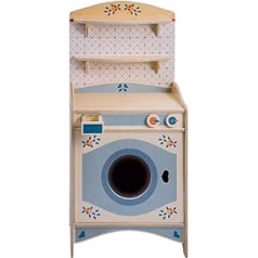 Dida - Play Kitchen, Washing Machine, Part of the 9-Piece Complete Combination Kitchen Made of Wood for Children, Also Sold Individually Ideal for Nurseries and Preschools