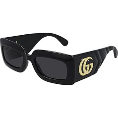 Gucci GG0811S Sunglasses Black/Grey 53/21/145 Women