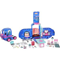 L.O.L. Surprise! 4-in-1 Glamper Fashion Camper - With 55+ Surprises, 10+ Hangout Areas & More - Electric Blue - O.M.G. Series